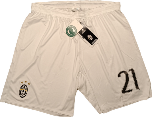 pantaloncini calcio vintage shorts FC Juventus DYBALA Adidas Ronaldo 2016 2017 L