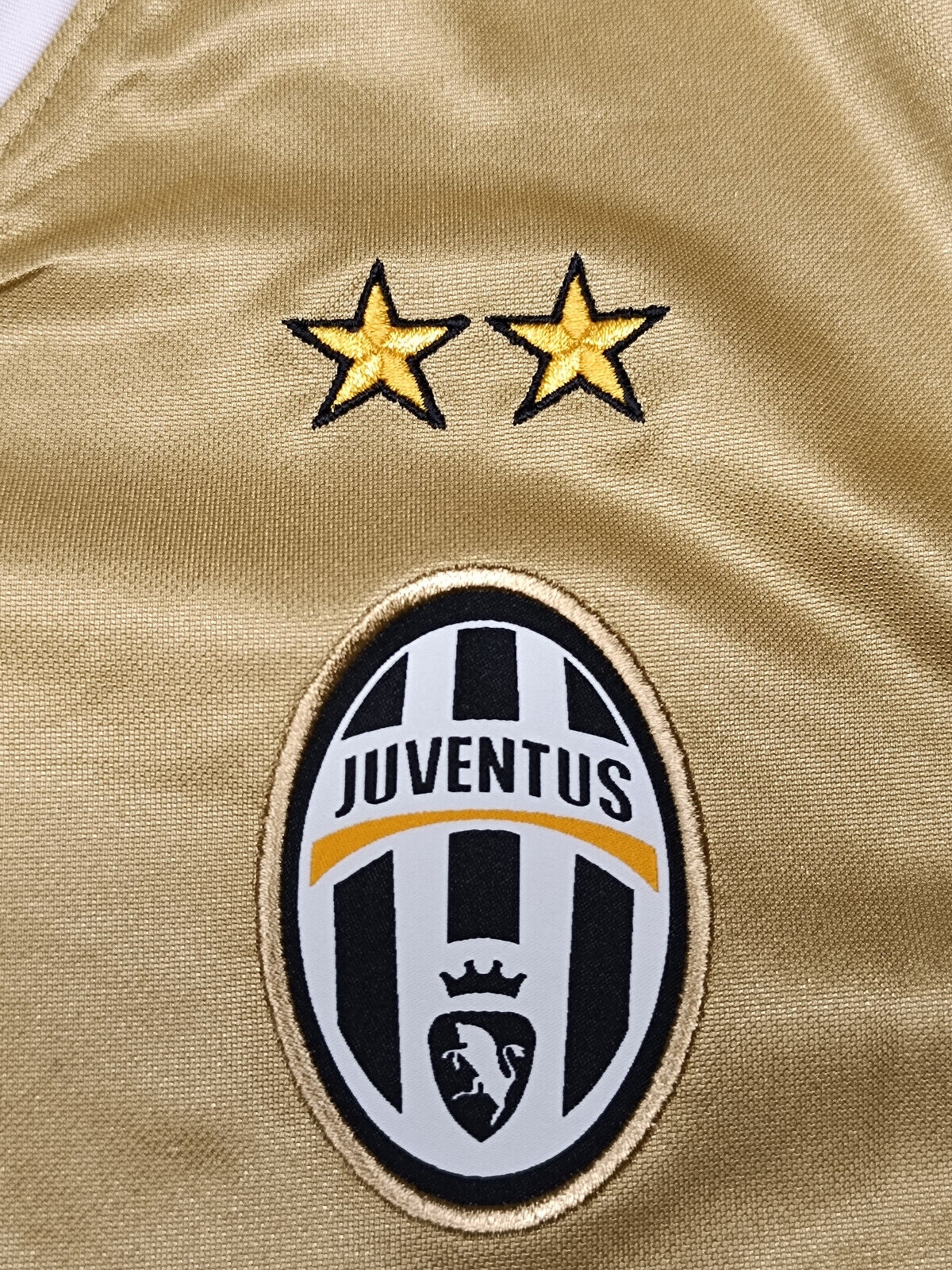 maglia calcio vintage Juventus Del Piero Champions League 2008 away oro XXL