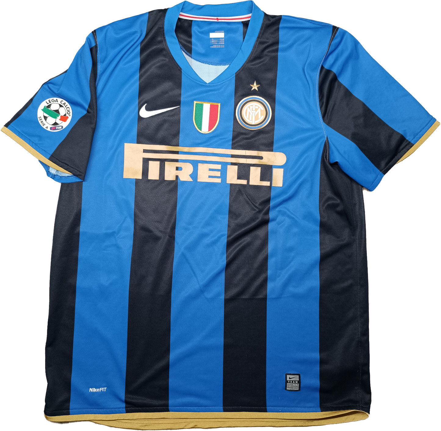 maglia calcio Inter vintage ZANETTI Pirelli 2008 2009 ORIGINALE jersey shirt XL