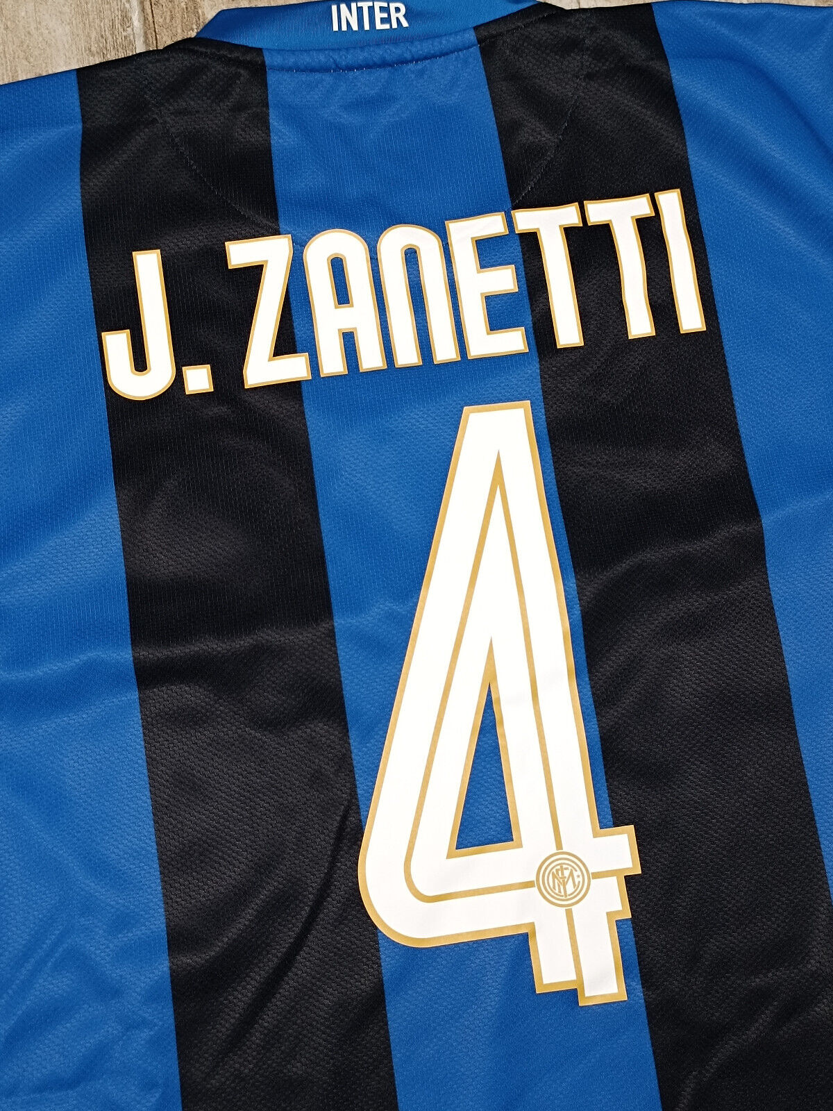 maglia calcio Inter vintage ZANETTI Pirelli 2008 2009 ORIGINALE jersey shirt XL