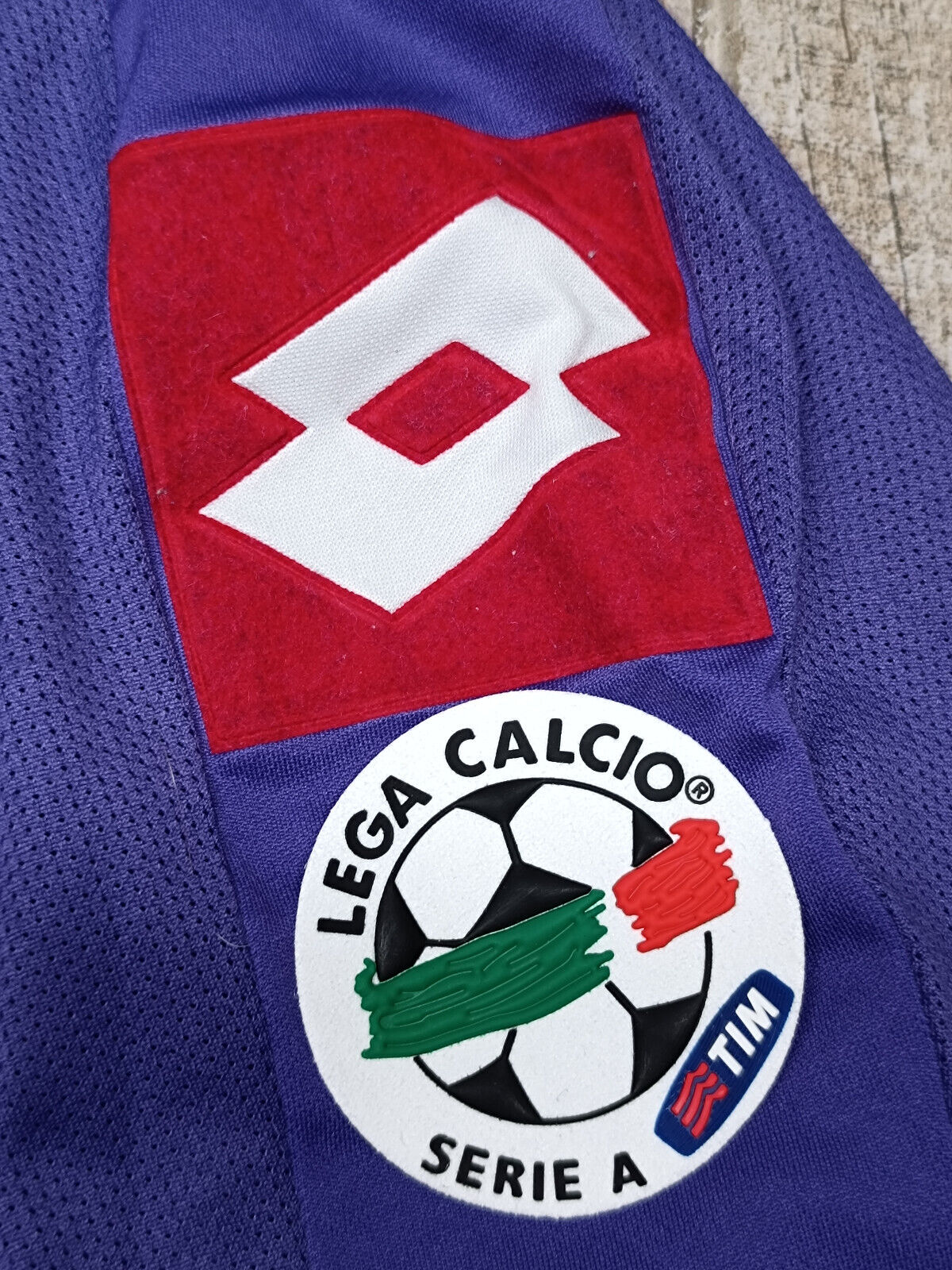 maglia calcio Fiorentina vintage MUTU Lotto TOYOTA 2008 2009 L Serie A jersey