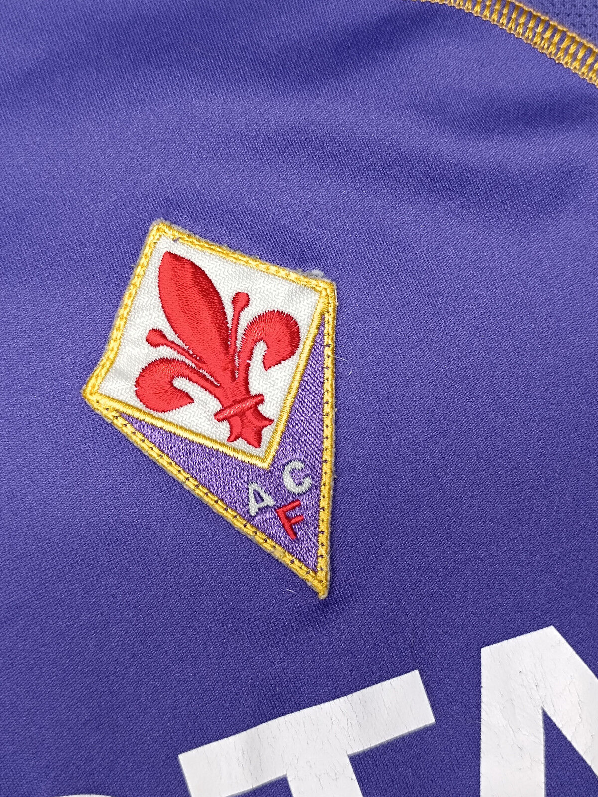 maglia calcio Fiorentina vintage MUTU Lotto TOYOTA 2008 2009 L Serie A jersey