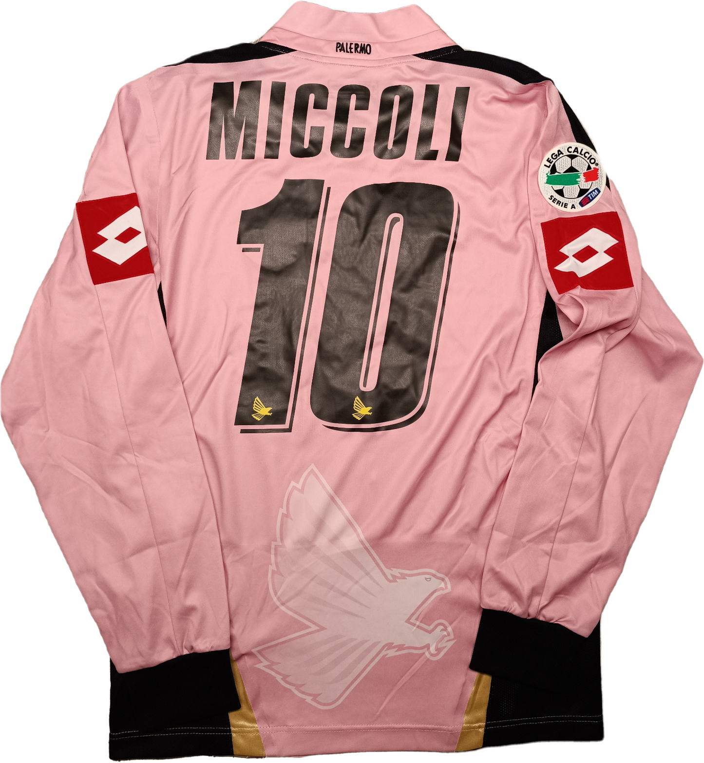 maglia calcio vintage Palermo MICCOLI 2007 2008 Lotto Provincia Di Palermo home