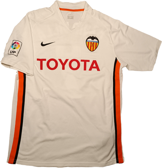 maglia calcio vintage Valencia David Villa LFP 2006 2007 Nike Toyota