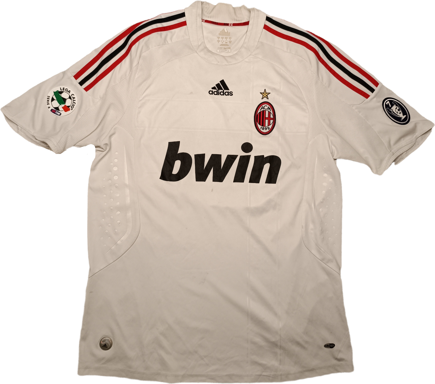 maglia calcio vintage MALDINI AC Milan 2008 2009 Bwin Adidas L