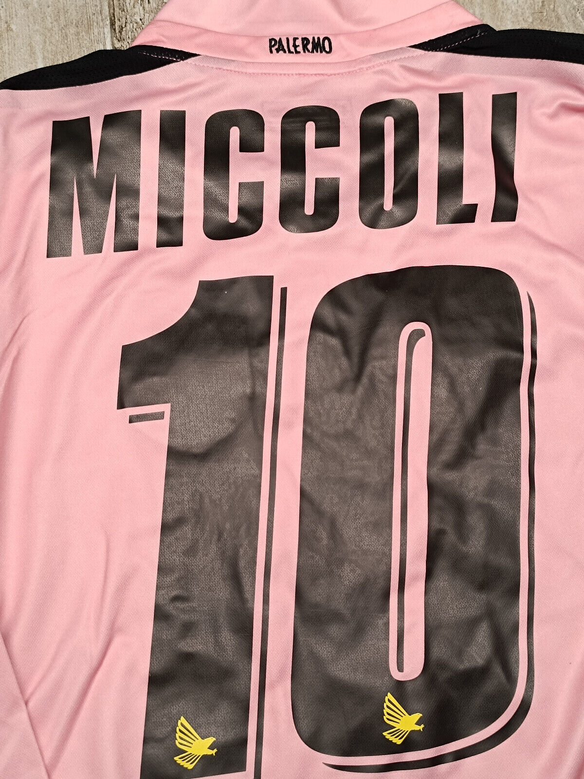 maglia calcio vintage Palermo MICCOLI 2007 2008 Lotto Provincia Di Palermo home