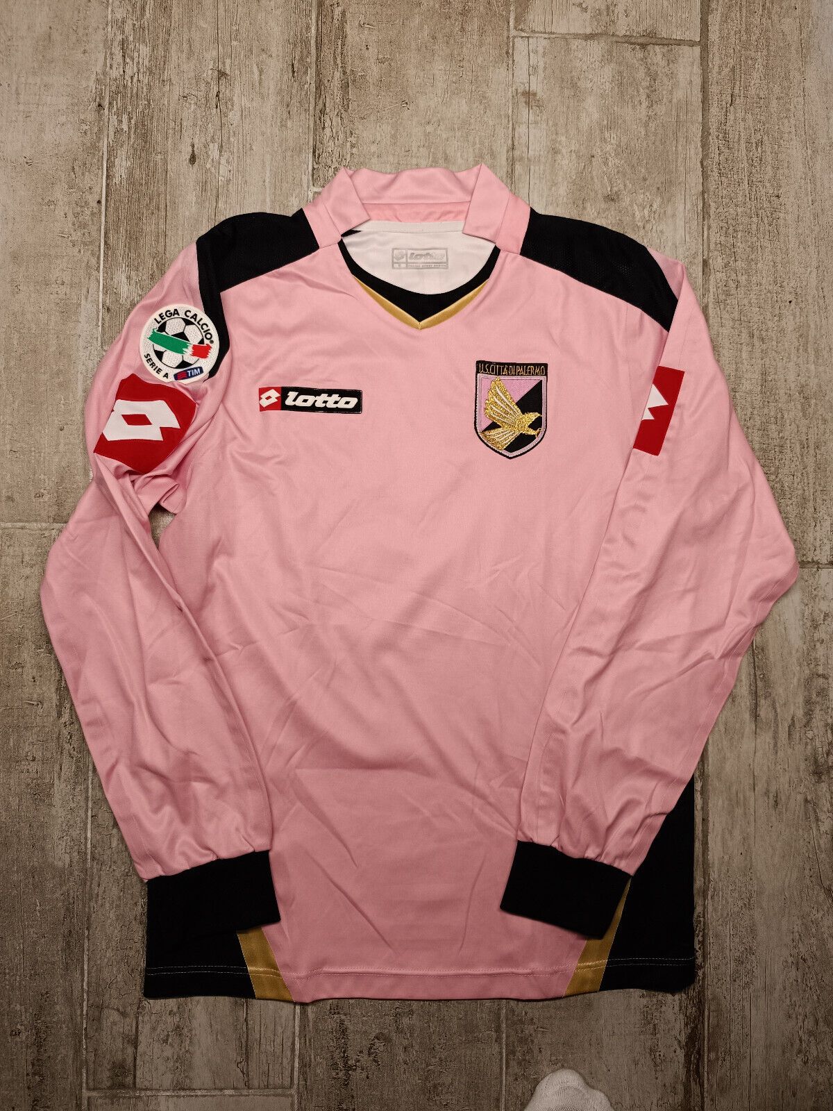 maglia calcio vintage Palermo MICCOLI 2007 2008 Lotto Provincia Di Palermo home