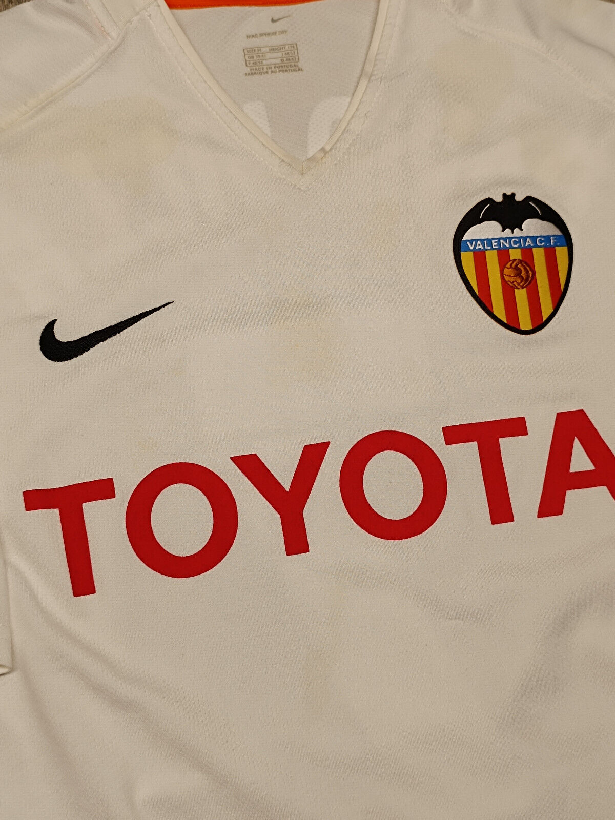 maglia calcio vintage Valencia David Villa LFP 2006 2007 Nike Toyota