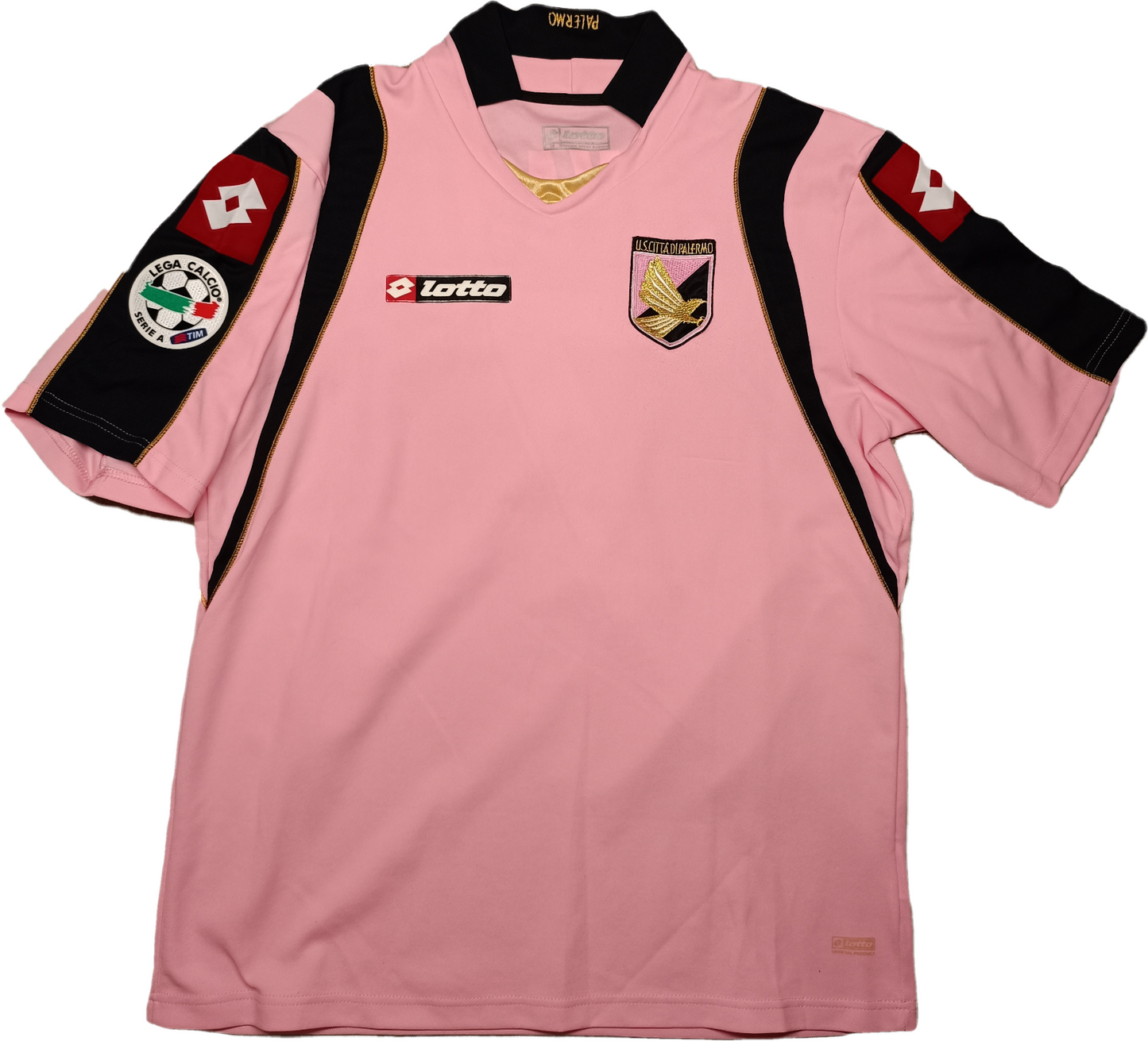 maglia calcio vintage Palermo CAVANI 2008 2009 Lotto Provincia Di Palermo home