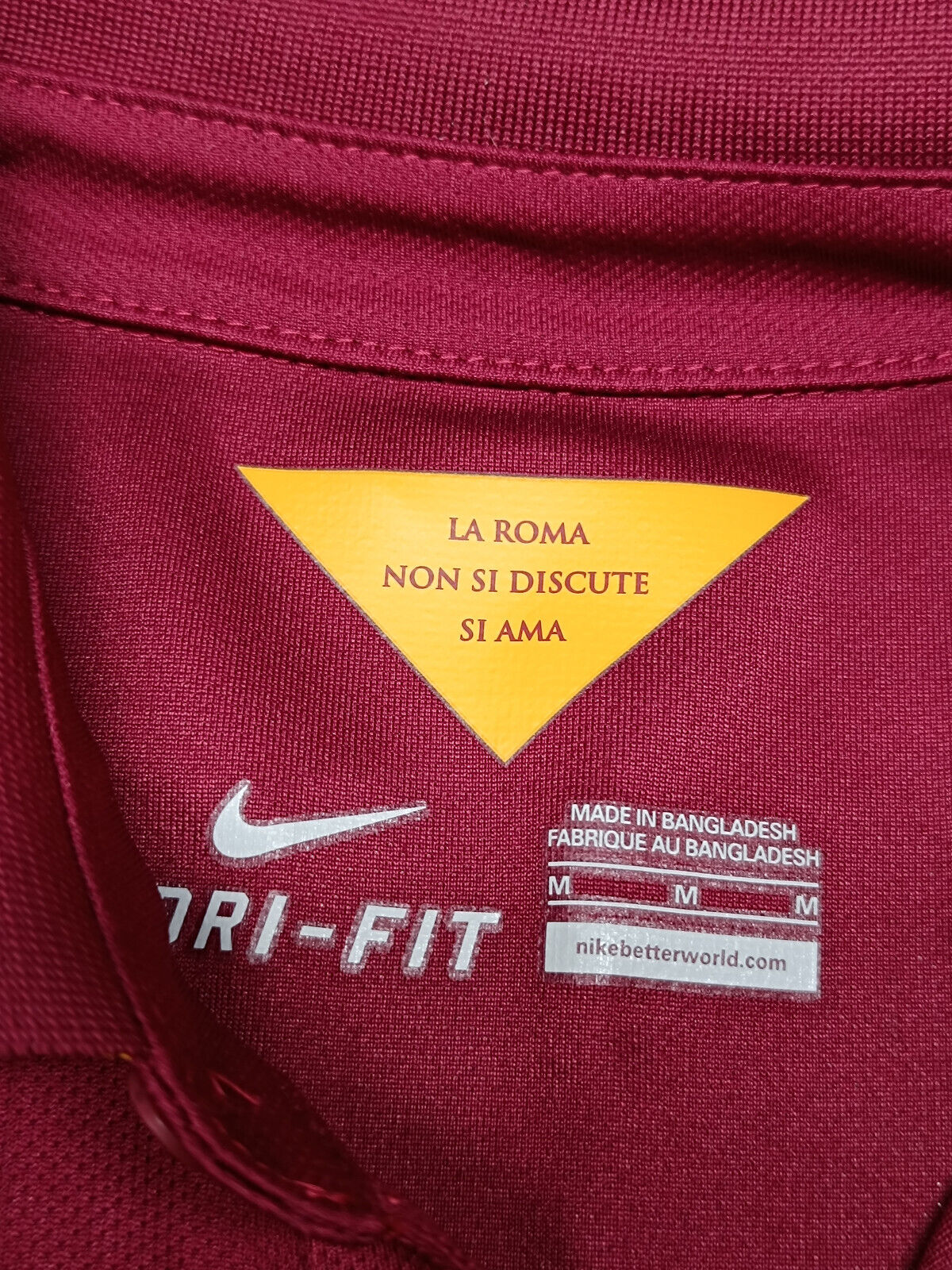 maglia calcio vintage AS Roma player issue TOTTI 2014 2015 Nike SIGNED authentic