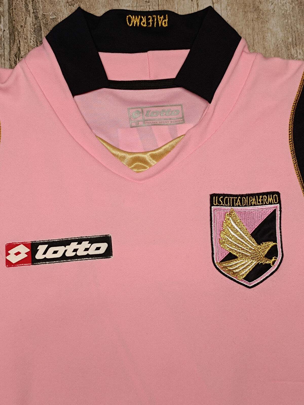 maglia calcio vintage Palermo CAVANI 2008 2009 Lotto Provincia Di Palermo home