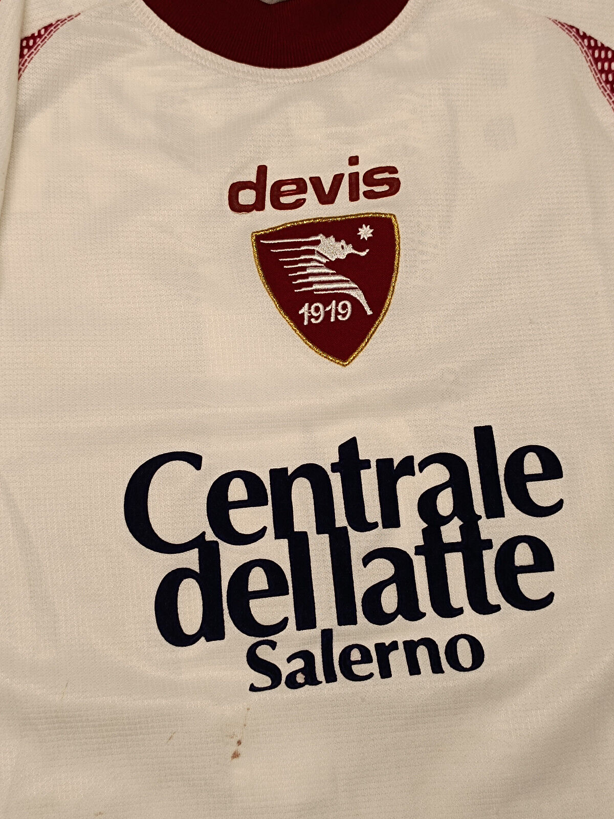 maglia calcio vintage Salernitana Devis 2003 2004 BREDA Away L