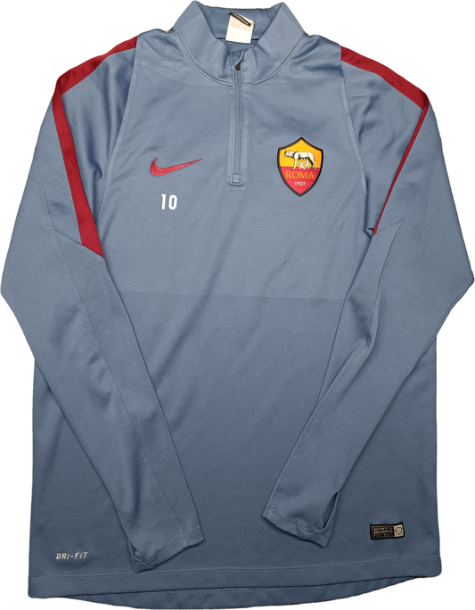 match worn AS Roma totti training jacket tracktop felpa hoodie 2015 2016 NIKE