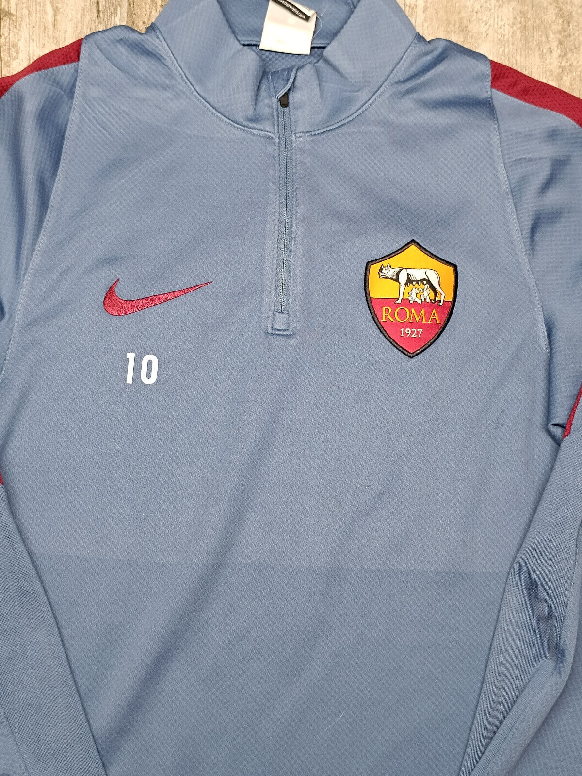 match worn AS Roma totti training jacket tracktop felpa hoodie 2015 2016 NIKE