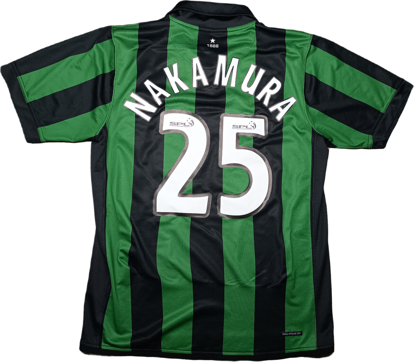 maglia calcio vintage CELTIC Nike Carling 2006 2007 NAKAMURA Scottish League