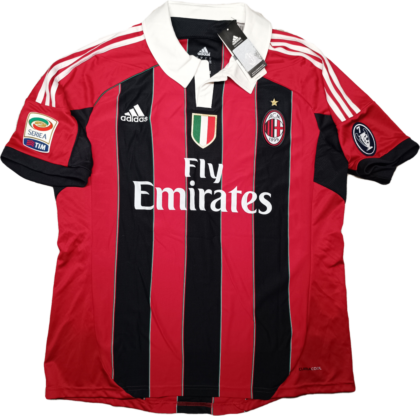 maglia calcio vintage AC Milan INZAGHI ADDIO 2012-13 SCUDETTO Adidas Climacool