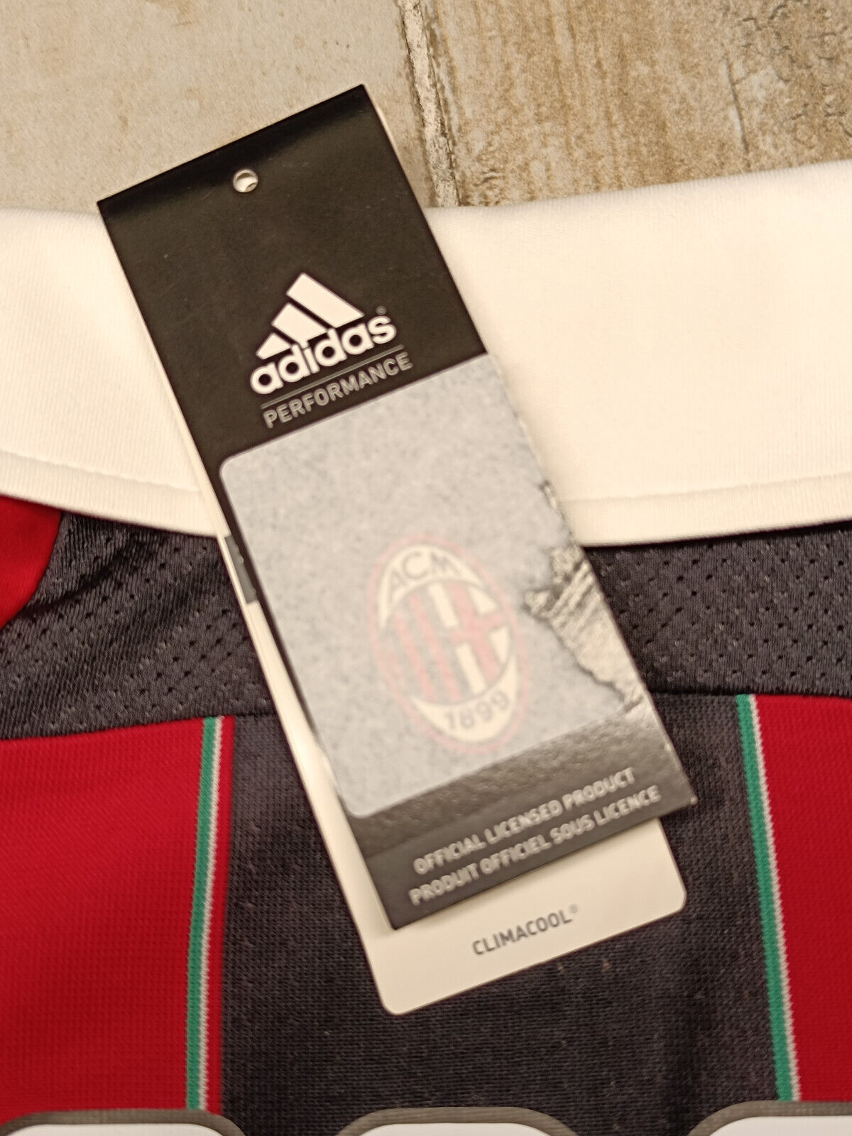 maglia calcio vintage AC Milan INZAGHI ADDIO 2012-13 SCUDETTO Adidas Climacool