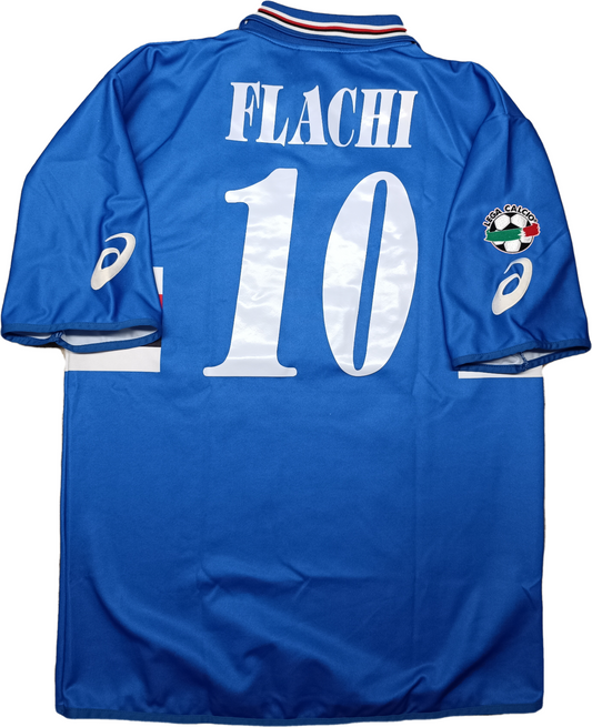 maglia match worn calcio Sampdoria FLACHI 2003 2004 ERG Asics shirt