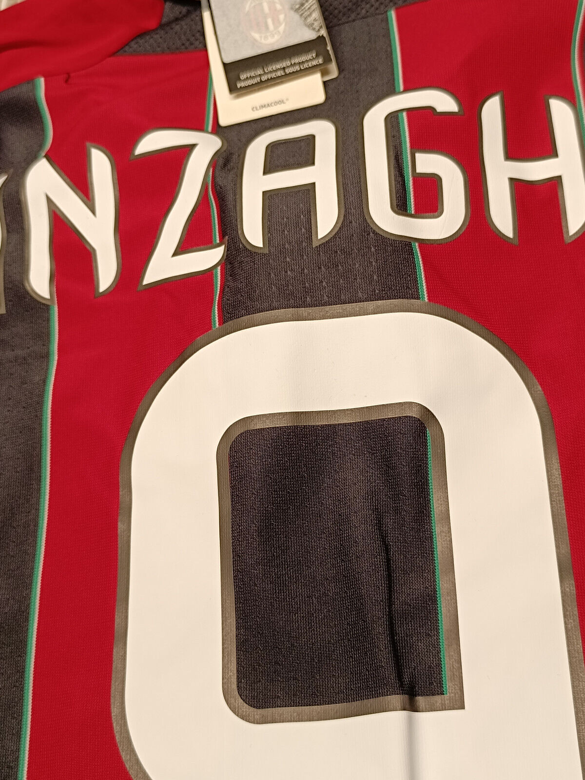 maglia calcio vintage AC Milan INZAGHI ADDIO 2012-13 SCUDETTO Adidas Climacool