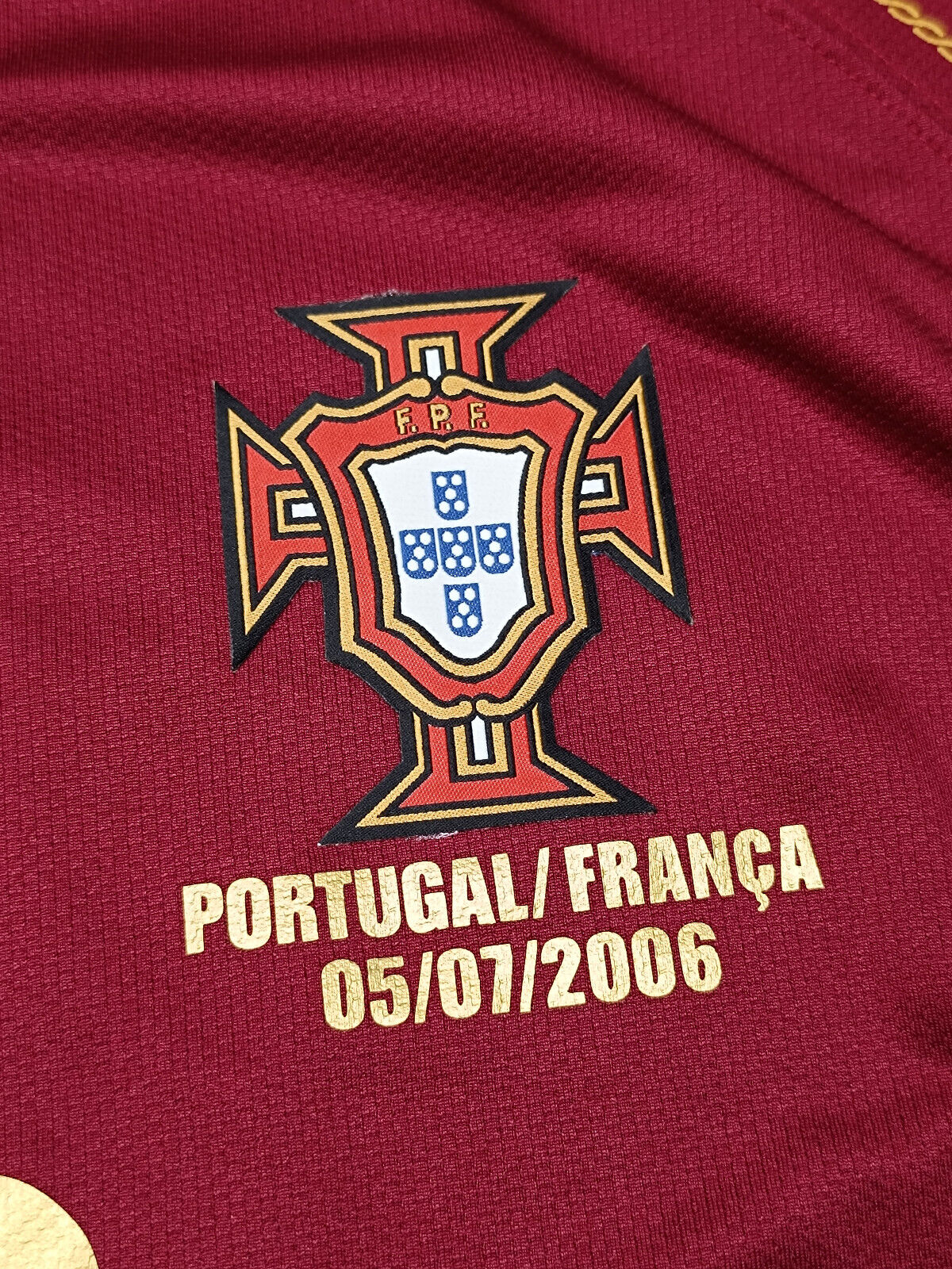 maglia calcio vintage Cristiano Ronaldo Portugal World Cup 2006 vs FRANCE Nike