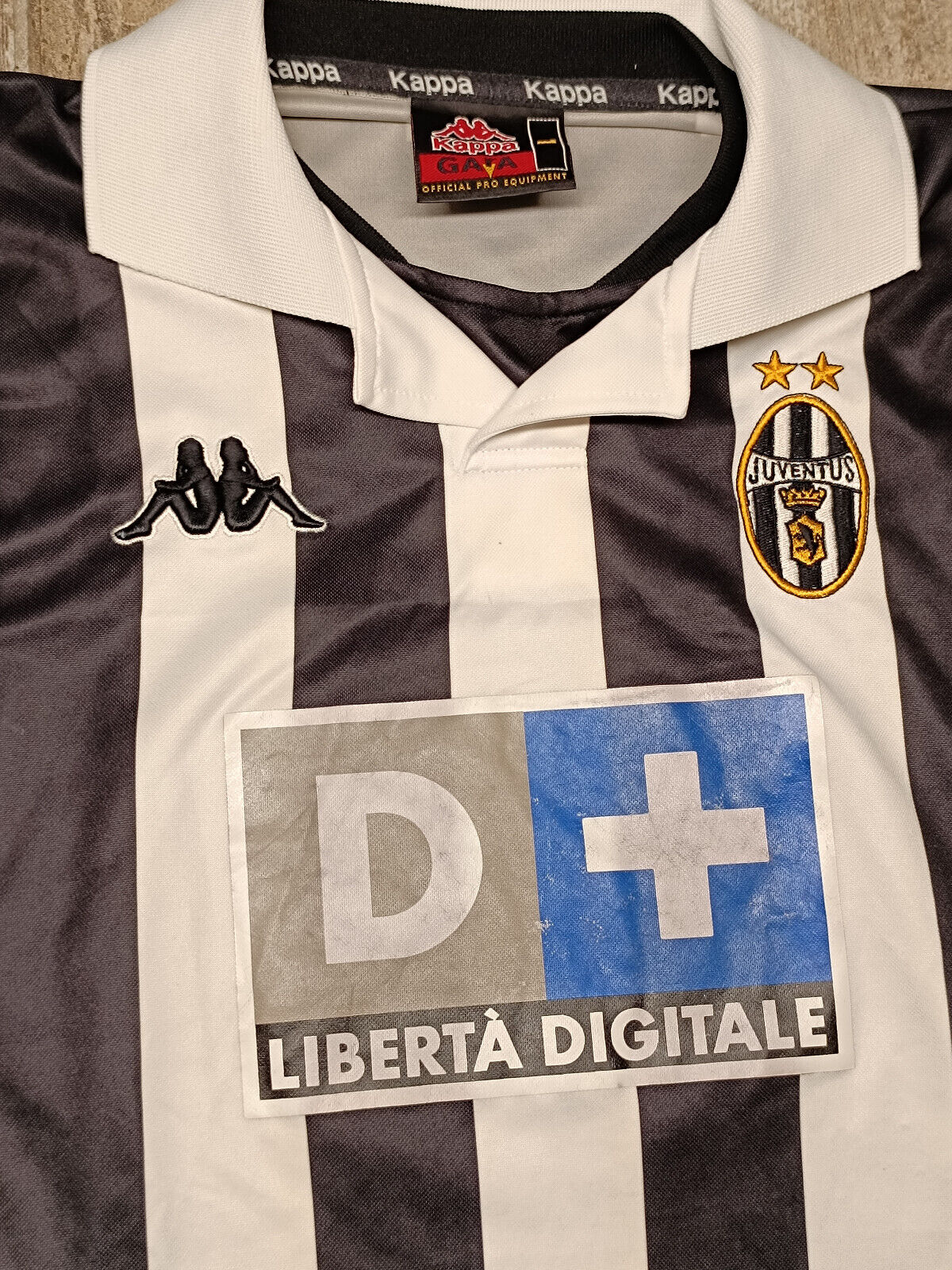 maglia calcio juventus vintage DEL PIERO Kappa 1999 2000 L home Serie A D+