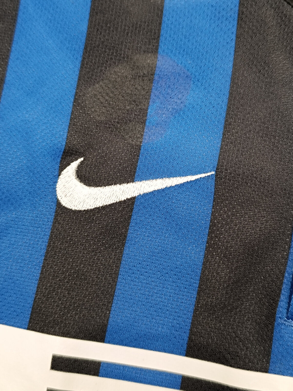 maglia calcio vintage FC Inter Milito Nike 2011 2012 PIRELLI home XL (ragazzo)