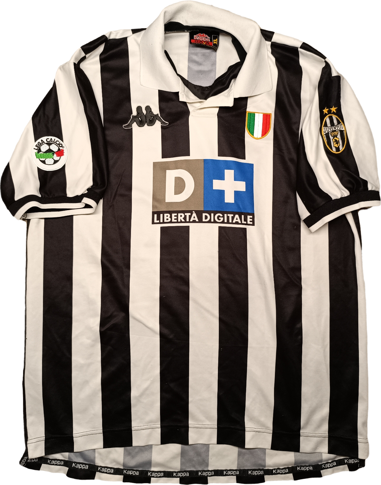 maglia calcio vintage juventus Del Piero Home 1998 1999 XL D+ Kappa jersey