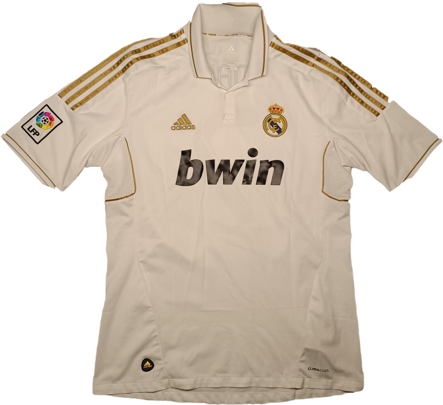 maglia calcio vintage Real Madrid Adidas 2011 2012 Cristiano Ronaldo Bwin home L