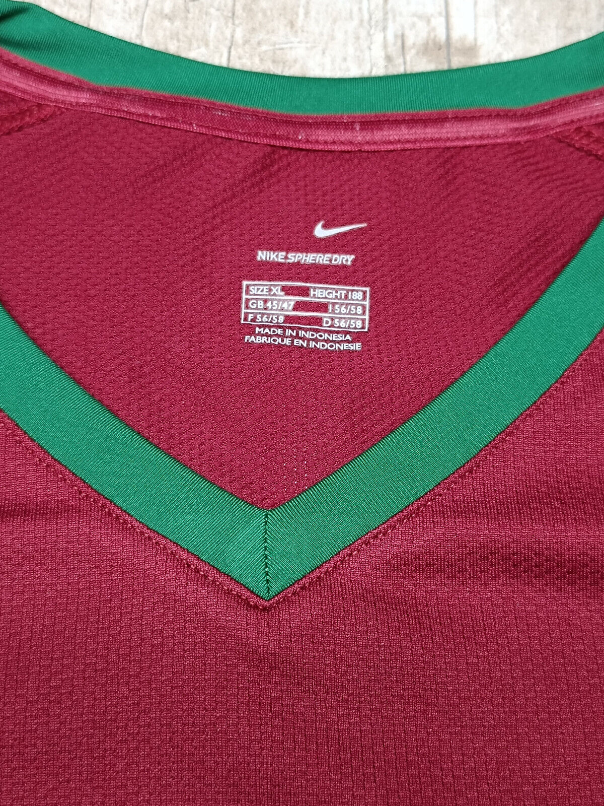 maglia calcio vintage Cristiano Ronaldo Portugal World Cup 2006 vs FRANCE Nike