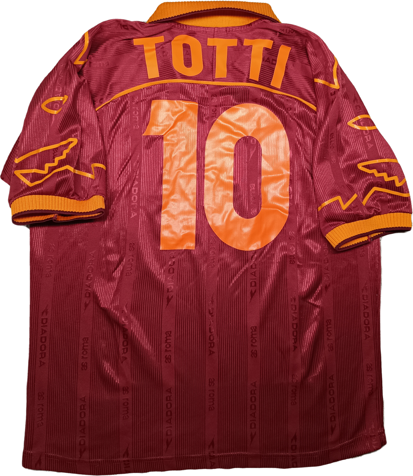 maglia calcio vintage AS Roma Totti Diadora 1999 2000 shirt jersey maillot home