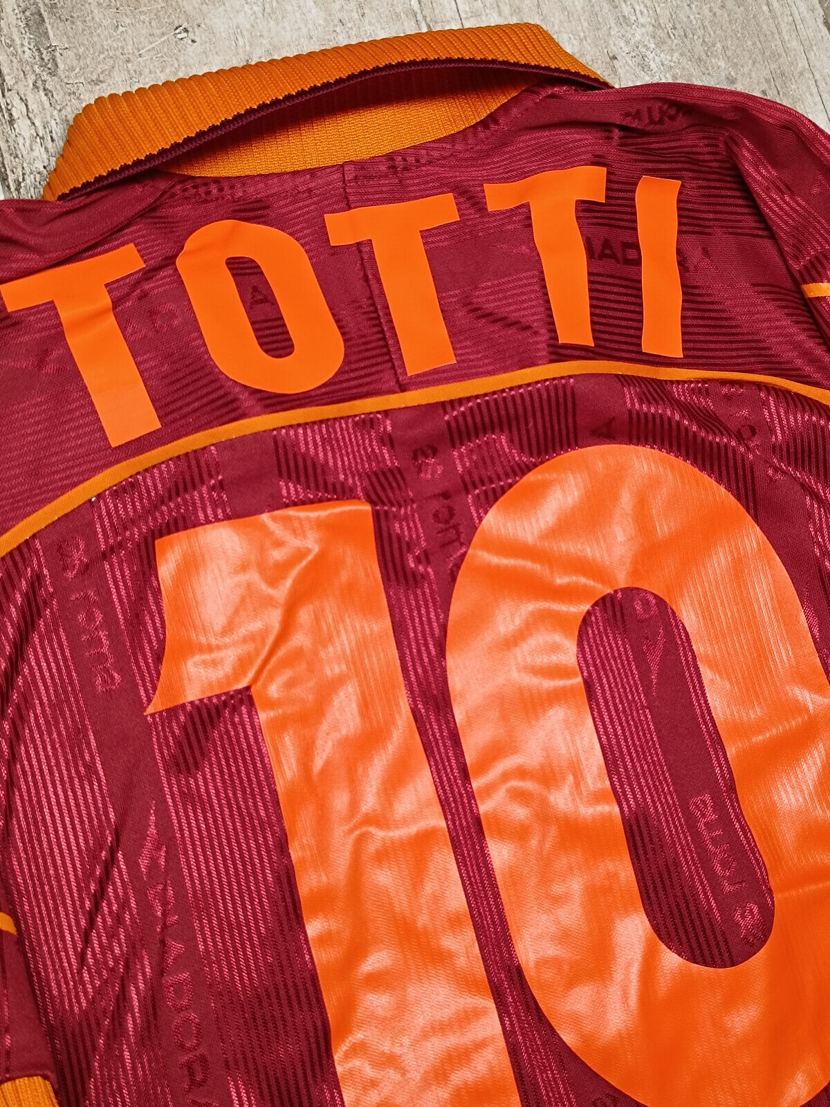 maglia calcio vintage AS Roma Totti Diadora 1999 2000 shirt jersey maillot home