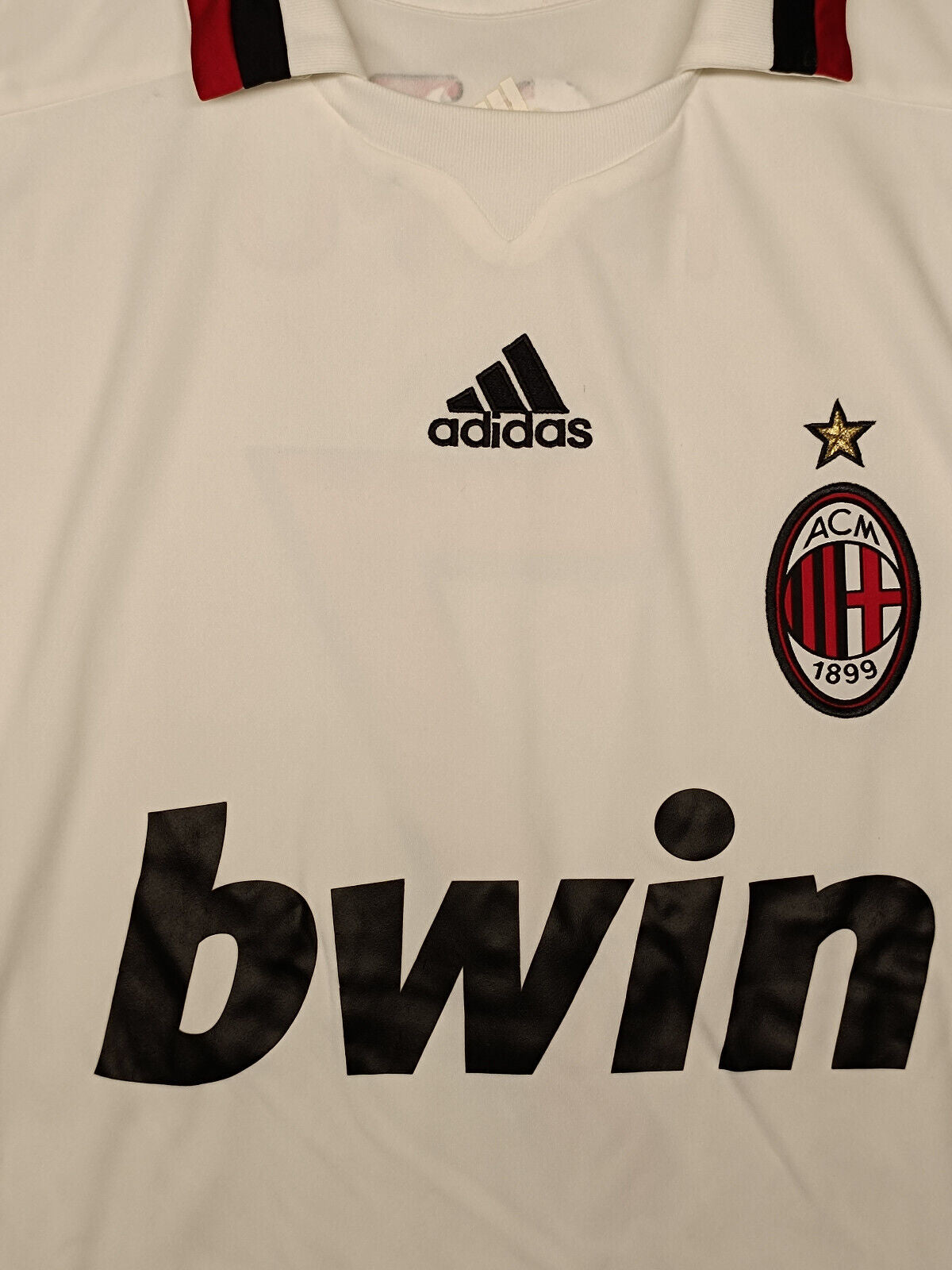 maglia calcio vintage AC Milan PATO 2009 2010 Bwin Adidas Climacool