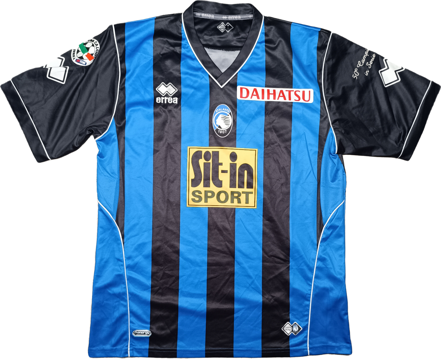 maglia calcio Atalanta DONI 2009 2010 Sit-in vintage Daihatsu Erreà SERIE A