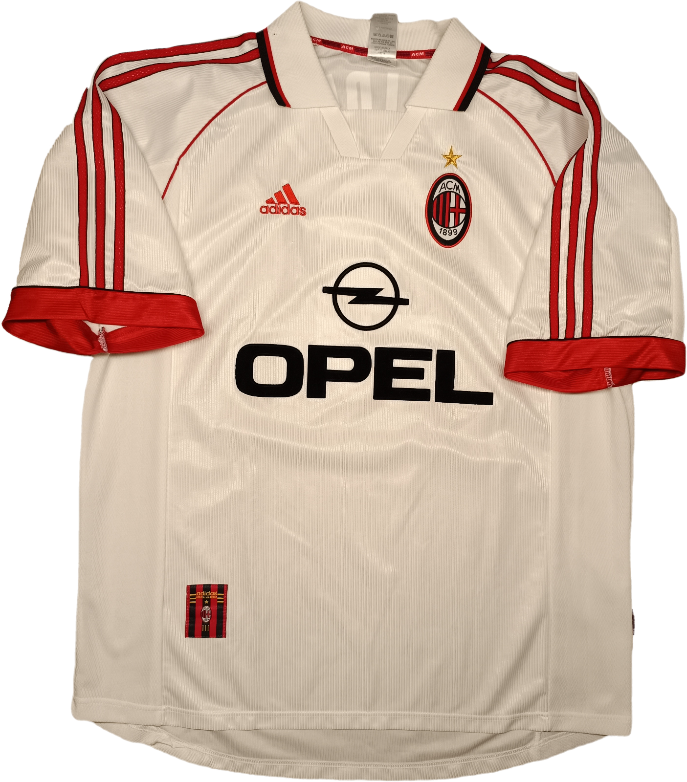 Maglia calcio vintage MALDINI shirt AC Milan Opel 1998 1999 Adidas XL