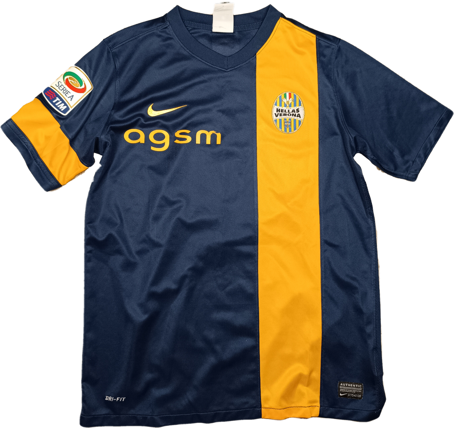 maglia calcio vintage Hellas Verona 2013 2014 Toni Nike Third shirt S Agsm