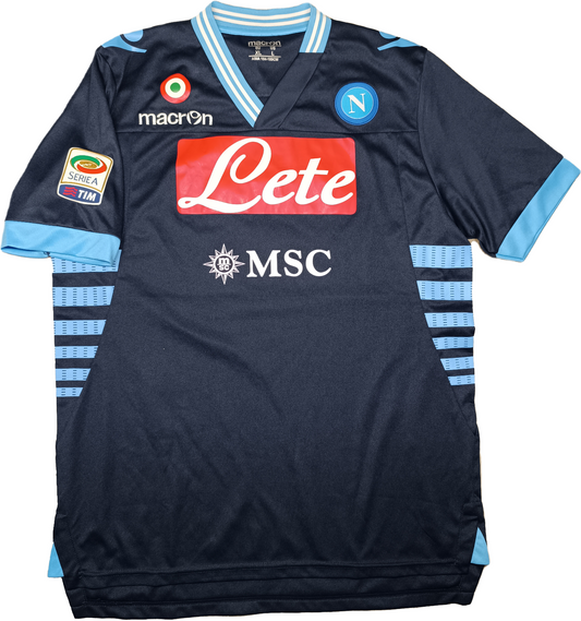 maglia calcio vintage Napoli Cavani third 2011 2012 shirt Jersey Macron XL Lete