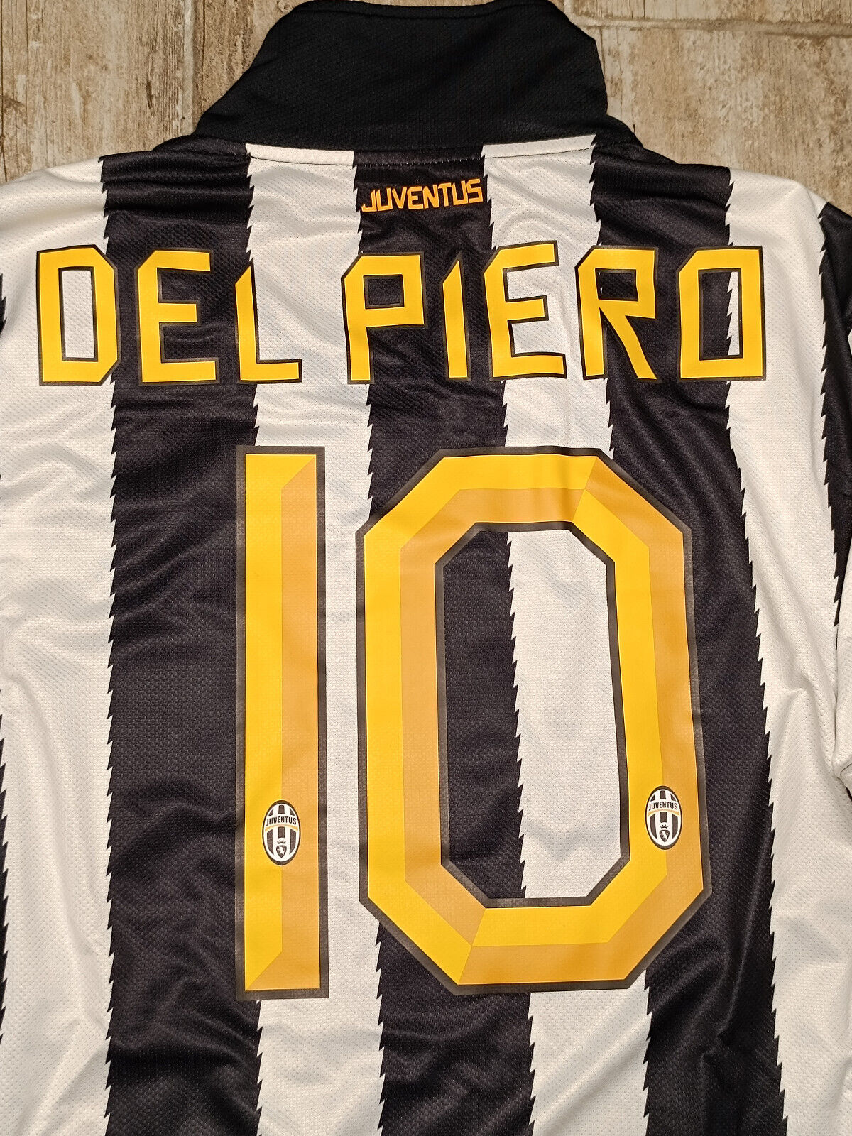 maglia calcio vintage Del Piero Juventus 2010 2011 Serie A Nike BetClic 150 anni