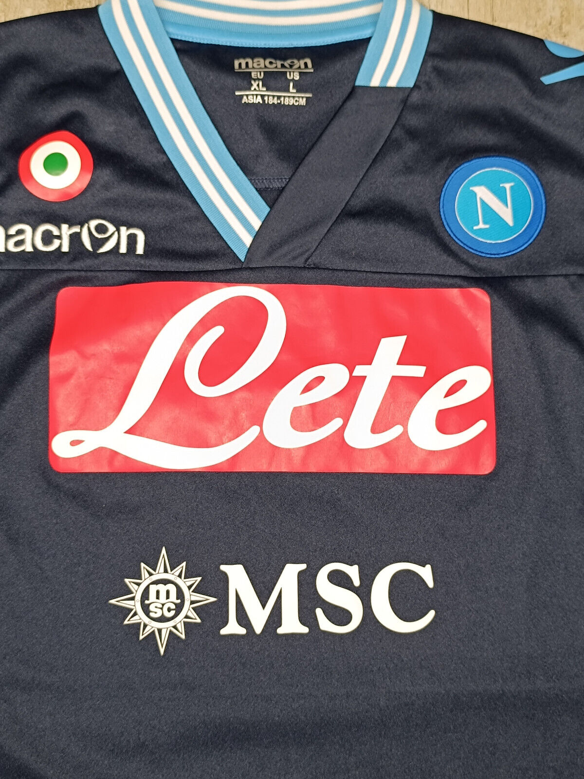 maglia calcio vintage Napoli Cavani third 2011 2012 shirt Jersey Macron XL Lete