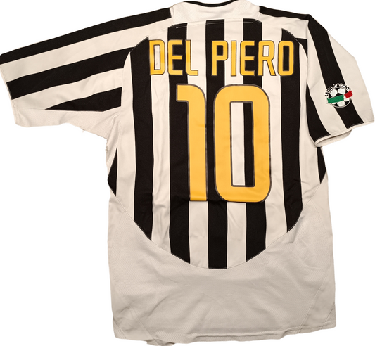 maglia calcio juventus vintage DEL PIERO Serie A 2003-04 Fastweb home