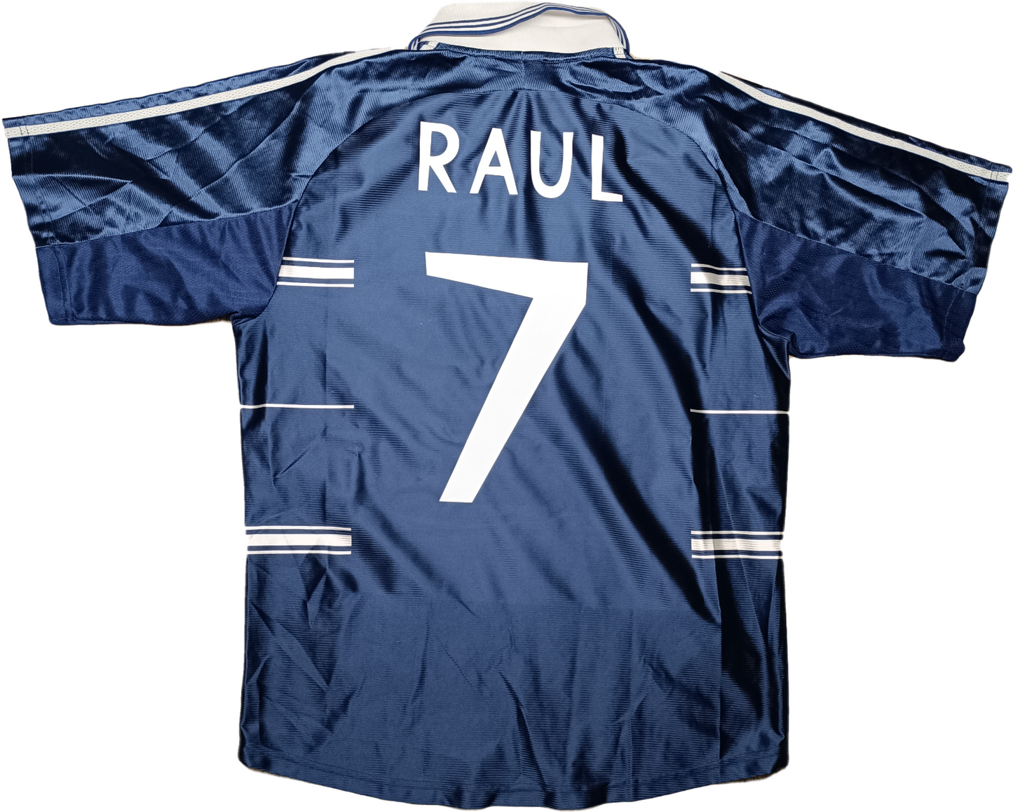 maglia calcio Real Madrid vintage RAUL #7 Teka camiseta 1998 1999 Adidas