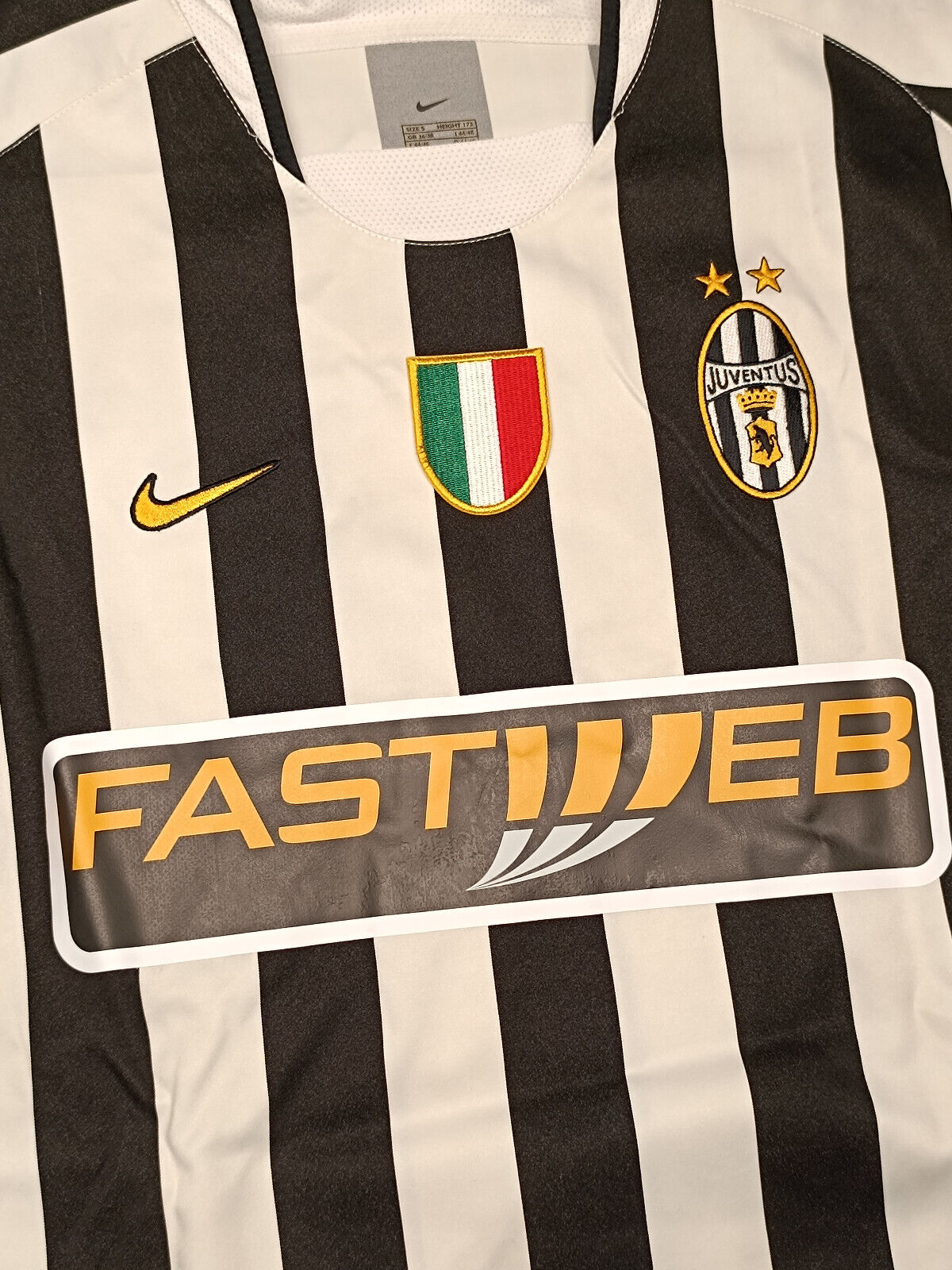 maglia calcio juventus vintage DEL PIERO Serie A 2003-04 Fastweb home