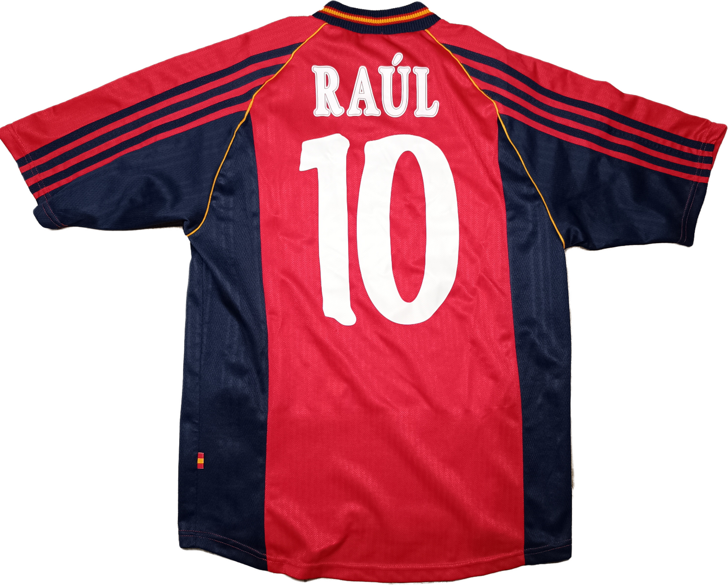 maglia calcio Spagna vintage RAUL #10 World Cup 1998 camiseta Adidas