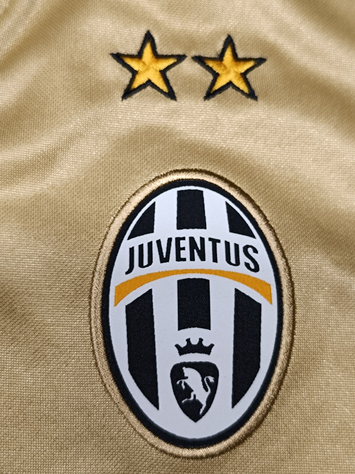 maglia calcio vintage Juventus Del Piero Champions League 2008 away oro L