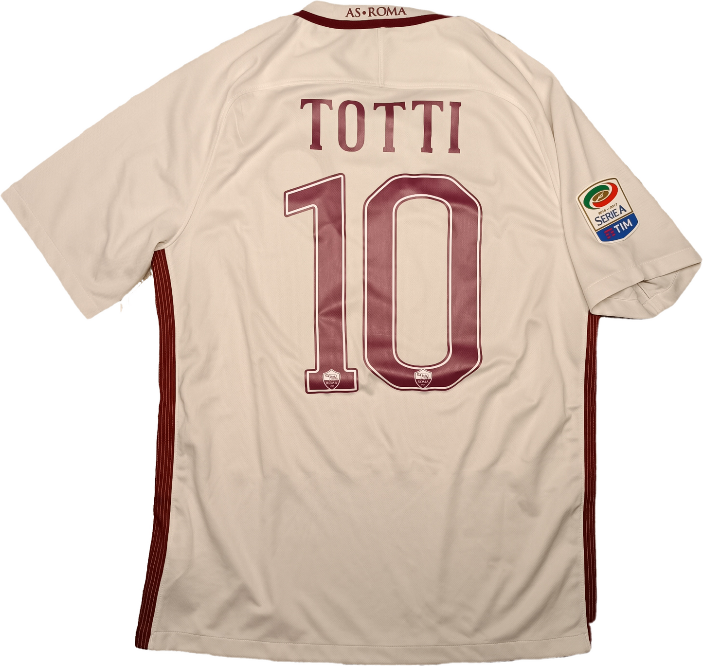 MAGLIA calcio vintage Roma TOTTI shirt 2016 2017 JERSEY NIKE stadium Version M