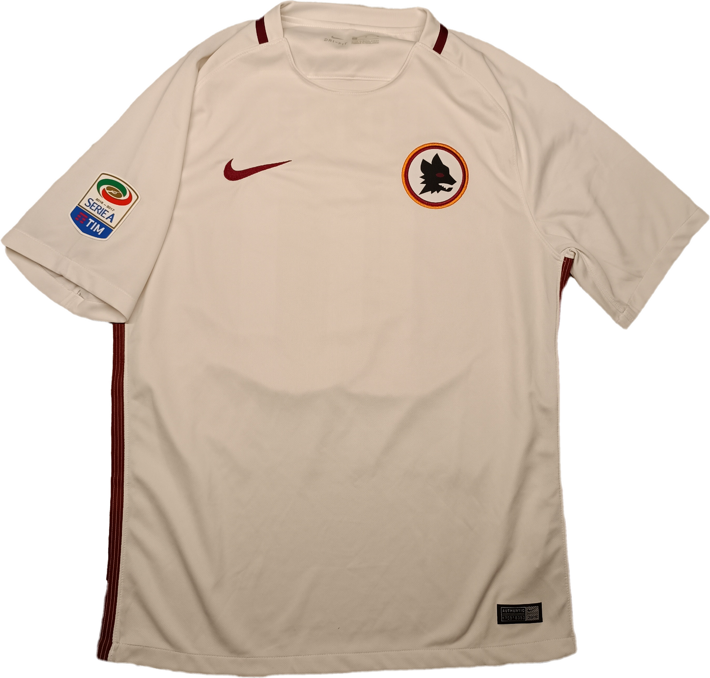 MAGLIA calcio vintage Roma TOTTI shirt 2016 2017 JERSEY NIKE stadium Version M