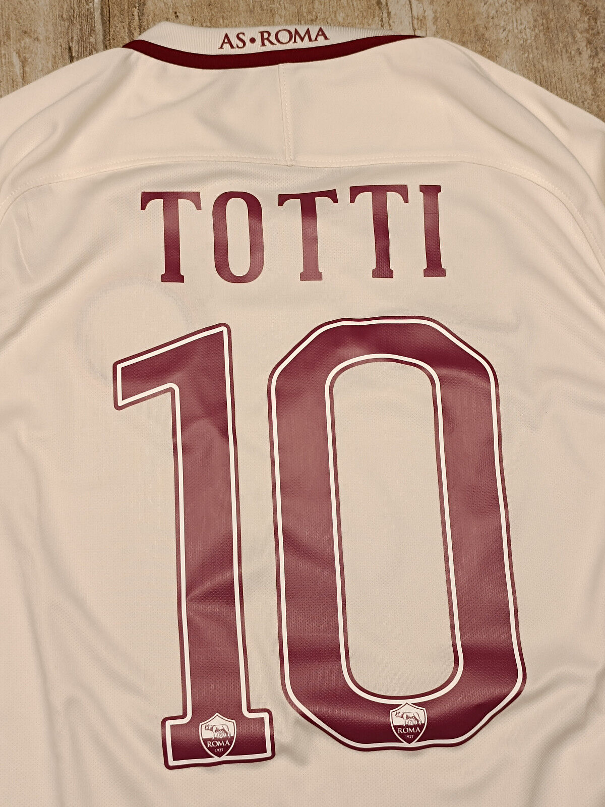 MAGLIA calcio vintage Roma TOTTI shirt 2016 2017 JERSEY NIKE stadium Version M