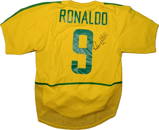 maglia match issue Brasile Ronaldo SIGNED Brazil Nike 2002 World Cup