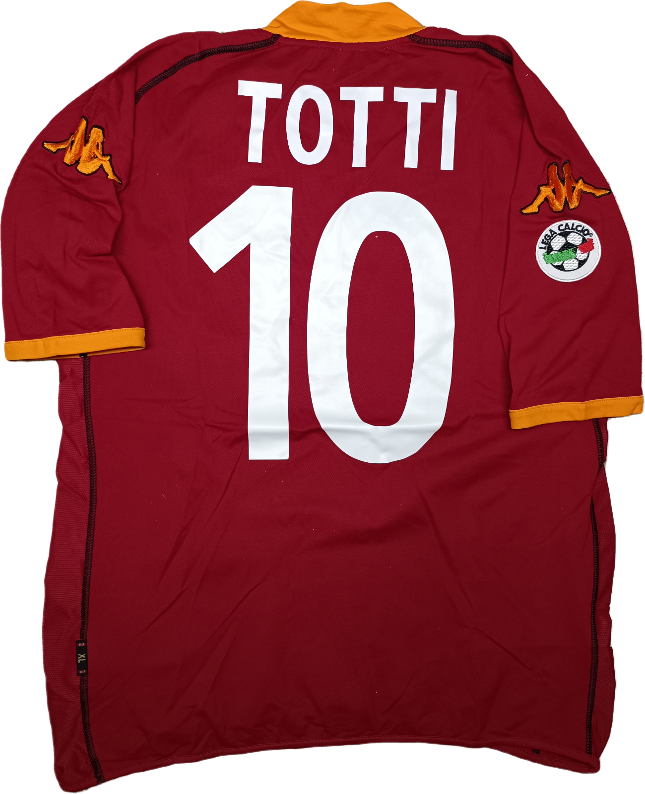 Maglia calcio Roma vintage Totti  Kappa 2002 2003 Mazda Serie A XL home Jersey