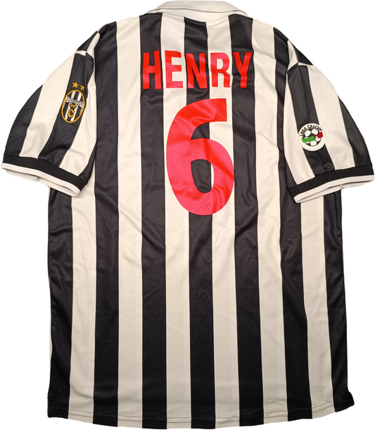 maglia calcio vintage juventus Henry Home 1998 1999 XXL D+ Kappa jersey