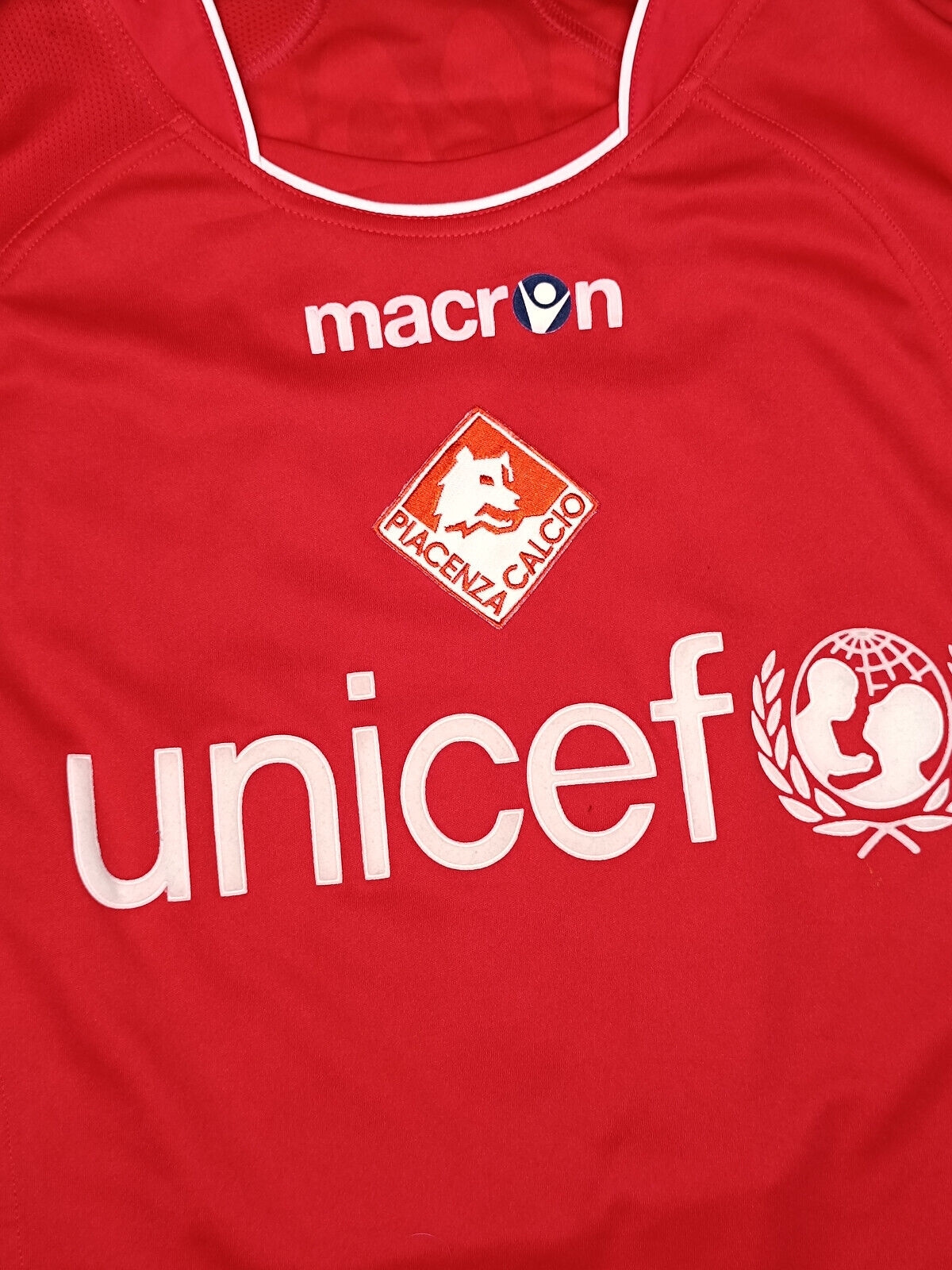 maglia calcio vintage match worn Piacenza Serie B 2005 2006 RIGONI #16 UNICEF